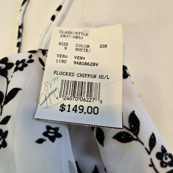 Floral Spaghetti Strap High/Low Hem Prom‎ Dress - Picture 5 of 12